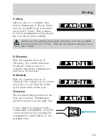 Предварительный просмотр 145 страницы Ford 2001 Crown Vic Owner'S Manual