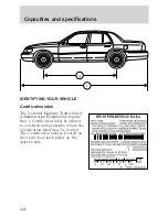 Предварительный просмотр 226 страницы Ford 2001 Crown Vic Owner'S Manual