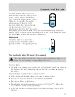 Предварительный просмотр 47 страницы Ford 2001 Econoline Owner'S Manual