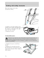 Предварительный просмотр 72 страницы Ford 2001 Econoline Owner'S Manual