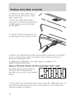 Предварительный просмотр 96 страницы Ford 2001 Econoline Owner'S Manual