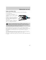 Preview for 207 page of Ford 2001 Excursion Owner'S Manual