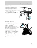 Предварительный просмотр 75 страницы Ford 2001 Explorer SportTrac User Manual