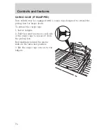 Предварительный просмотр 76 страницы Ford 2001 Explorer SportTrac User Manual