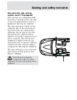 Предварительный просмотр 136 страницы Ford 2001 Mercury Cougar Owner'S Manual