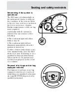 Предварительный просмотр 138 страницы Ford 2001 Mercury Cougar Owner'S Manual