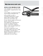 Предварительный просмотр 203 страницы Ford 2001 Mercury Cougar Owner'S Manual