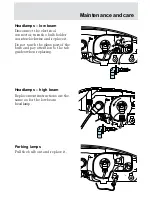 Предварительный просмотр 252 страницы Ford 2001 Mercury Cougar Owner'S Manual