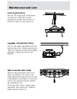 Предварительный просмотр 255 страницы Ford 2001 Mercury Cougar Owner'S Manual