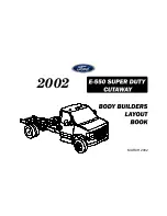 Preview for 1 page of Ford 2002 E-550 Super Duty Cutaway Supplementary Manual