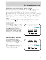 Предварительный просмотр 42 страницы Ford 2002 Expedition Owner'S Manual