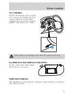 Предварительный просмотр 72 страницы Ford 2002 Expedition Owner'S Manual