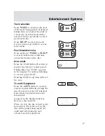 Предварительный просмотр 38 страницы Ford 2002 Focus Owner'S Manual