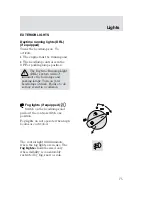 Предварительный просмотр 76 страницы Ford 2002 Focus Owner'S Manual