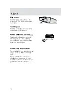 Предварительный просмотр 77 страницы Ford 2002 Focus Owner'S Manual