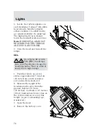 Предварительный просмотр 79 страницы Ford 2002 Focus Owner'S Manual