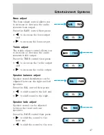 Предварительный просмотр 47 страницы Ford 2002 Ranger User Manual