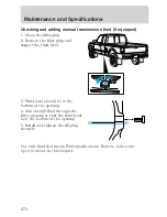 Предварительный просмотр 272 страницы Ford 2002 Ranger User Manual