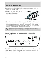 Предварительный просмотр 22 страницы Ford 2002 Taurus Owner'S Manual