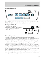 Предварительный просмотр 23 страницы Ford 2002 Taurus Owner'S Manual