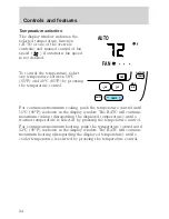 Предварительный просмотр 24 страницы Ford 2002 Taurus Owner'S Manual