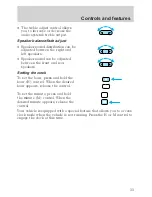 Предварительный просмотр 33 страницы Ford 2002 Taurus Owner'S Manual