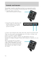 Предварительный просмотр 74 страницы Ford 2002 Taurus Owner'S Manual