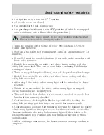 Предварительный просмотр 103 страницы Ford 2002 Taurus Owner'S Manual