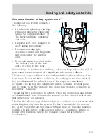 Предварительный просмотр 111 страницы Ford 2002 Taurus Owner'S Manual