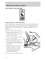 Предварительный просмотр 114 страницы Ford 2002 Taurus Owner'S Manual