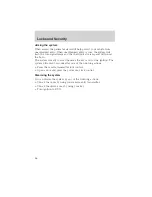 Preview for 86 page of Ford 2002 Thunderbird Owner'S Manual