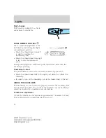 Предварительный просмотр 76 страницы Ford 2003 Town Car Owner'S Manual