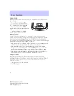 Предварительный просмотр 86 страницы Ford 2003 Town Car Owner'S Manual