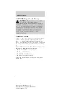 Preview for 4 page of Ford 2004 04- Mustang Owner'S Manual