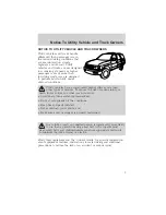 Preview for 3 page of Ford 2004 Ranger Owner'S Manual