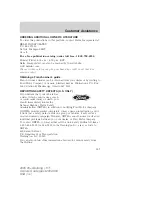 Предварительный просмотр 187 страницы Ford 2005 05+ Mustang Owner'S Manual