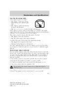 Предварительный просмотр 211 страницы Ford 2005 05+ Mustang Owner'S Manual