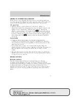 Предварительный просмотр 9 страницы Ford 2005 Escape HEV Owner'S Manual