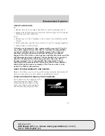 Предварительный просмотр 33 страницы Ford 2005 Escape HEV Owner'S Manual