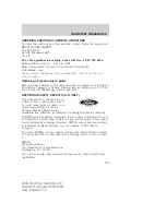 Предварительный просмотр 209 страницы Ford 2005 Five Hundred Owner'S Manual