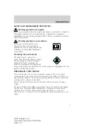 Предварительный просмотр 5 страницы Ford 2005 Ranger Owner'S Manual