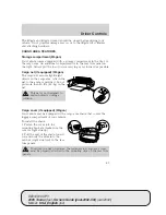 Предварительный просмотр 69 страницы Ford 2005 Taurus Owner'S Manual