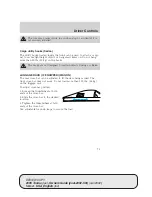 Предварительный просмотр 71 страницы Ford 2005 Taurus Owner'S Manual