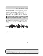 Предварительный просмотр 153 страницы Ford 2005 Taurus Owner'S Manual