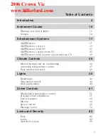 Предварительный просмотр 1 страницы Ford 2006 Crown Victoria User Manual