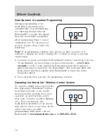 Предварительный просмотр 72 страницы Ford 2006 Crown Victoria User Manual