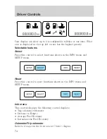 Предварительный просмотр 74 страницы Ford 2006 Crown Victoria User Manual