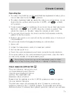 Предварительный просмотр 73 страницы Ford 2006 Escape Hybrid Owner'S Manual