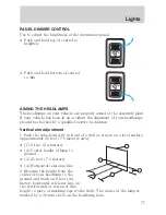 Предварительный просмотр 77 страницы Ford 2006 Escape Hybrid Owner'S Manual