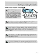 Предварительный просмотр 151 страницы Ford 2006 Escape Hybrid Owner'S Manual